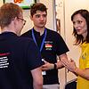 Felix Sewing und Alex Korocencev (von links), in diesem Jahr Abiturienten vom Hochrhein-Gymnasium Waldshut, beim Wissenschaftswettbewerb ...
