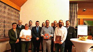 Die Partner der Freiwilligen Feuerwehr in Lottstetten (von links): Lucia Rahm, Kommandant Bertrand Lorenz, Hannelore Gassenhofer, Mark ...