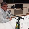 Marco Hörenz, Vorsitzender des TuS Blumberg, schildert dem Gemeinderat in der Stadthalle die Situation im Verein mit der ...