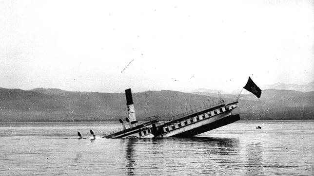 1933 wurde das Dampfschiff &bdquo;Säntis&ldquo; im Bodensee versenkt.