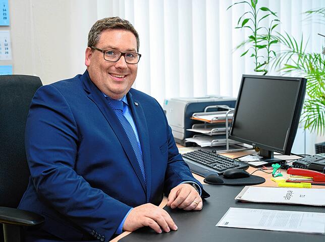 Der Mooser Bürgermeister Patrick Krauss. Beim Neujahrsempfang 2020 konnte er seine Bürger nicht auf die gleiche Weise begrüßen wie ...