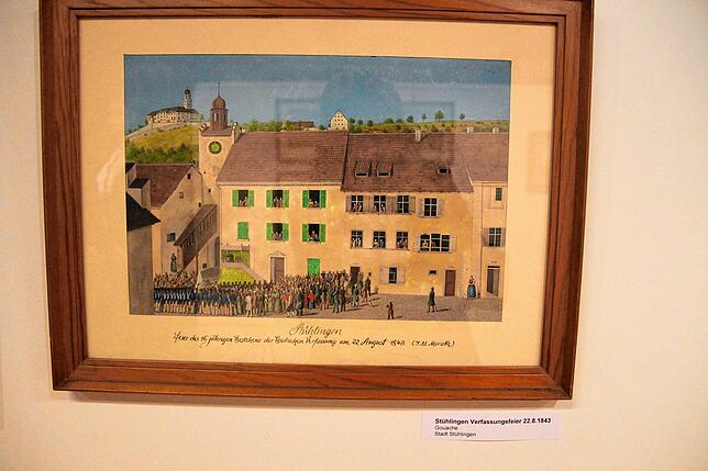 Bevor es die Fotografie gab, hatten Kunstmaler wie der Stühlinger Johann Martin Morat Ortsansichten sowie wichtige Ereignisse ...