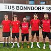 Die Trainer und Neuzugänge beim TuS Bonndorf: (von links) Tobias Lauble (Torwarttrainer), Manuel Müller, Fabian Gutmann, Claudio ...