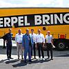 Die Noerpel-Gruppe feiert die offizielle Eröffnung ihres neu errichteten Speditionsterminals. Mit dabei (von links): Philipp Hilsenbeck ...