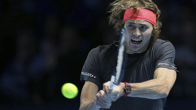 Tennisprofi Alexander Zverev im WM-Finale in London.