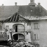 1972: Wo der Nordflügel abgebrochen wurde .....