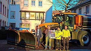 Das Bild zeigt die Organisatoren der Veranstaltung: Bürgermeister Josef Herdner (von links), Karl und Edgar Schwer sowie Harald Faller ...