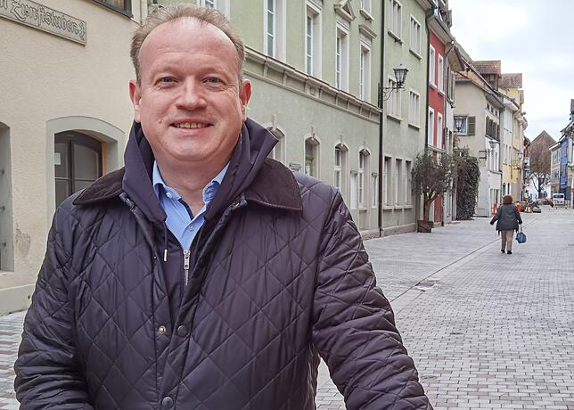 Jan Zeitler in Überlingen. Hier will der OB im Herbst erneut antreten.
