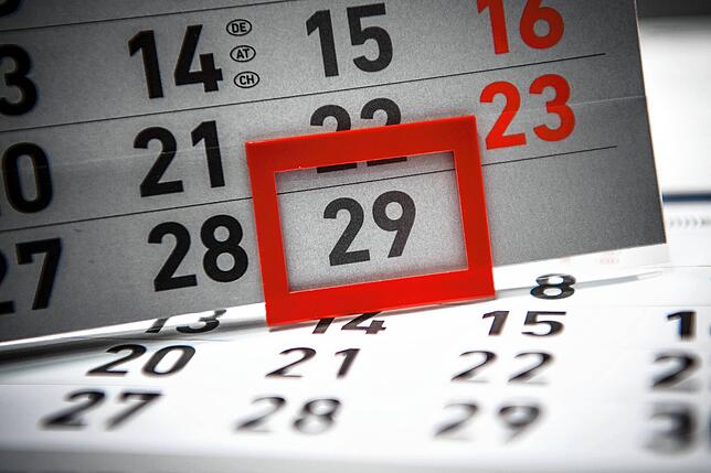 Nur alle vier Jahre steht der 29. Februar an.