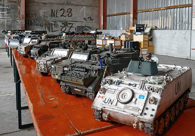 Auch in Miniatur waren unzählige Fahrzeuge und Kampfpanzer der Bundeswehr zu bestaunen