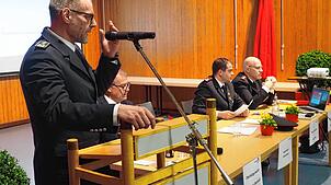 Kommandant David Sommer blickt auf das Jahr 2024 zurück. Foto: Boris Burkhardt