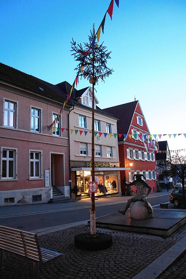 Bild 14: Eine besondere Stockacher Fasnacht 2021 geht zu Ende: Im kleinen Kreis wurde sie zu Grabe getragen