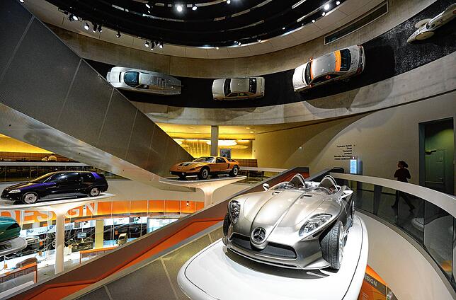 Das Mercedes-Benz Museum in Stuttgart – eine Reise durch die Geschichte der Automobilindustrie, von den ersten Pionieren bis hin zu den ...