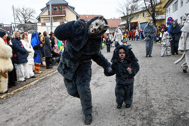 Bild 3: Mühlhofen im närrischen Ausnahmezustand