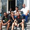 Sie wohnen alle in der Unterkunft in der Steinstraße in Konstanz (von vorne links): Selvis Ismailov aus Mazedonien und Suhaib Hamad aus ...