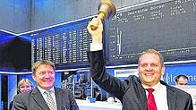 Sie wollen in Berufung gehen: Peter Ziegler und Christoph Hess, hier beim Börsengang der Hess AG. Bild: dpa