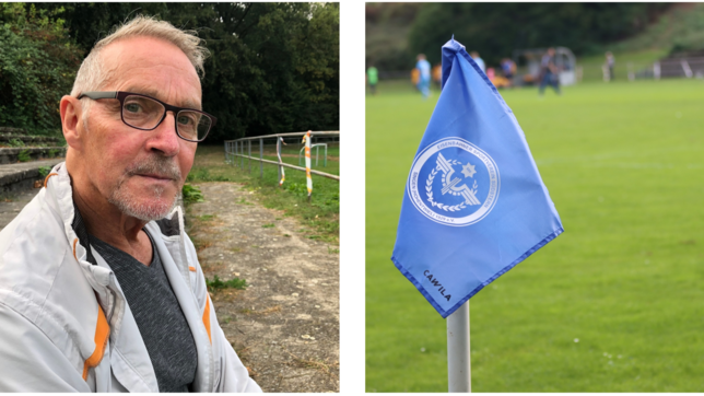 Rainer Herr im Hardt-Stadion von Südstern Singen.