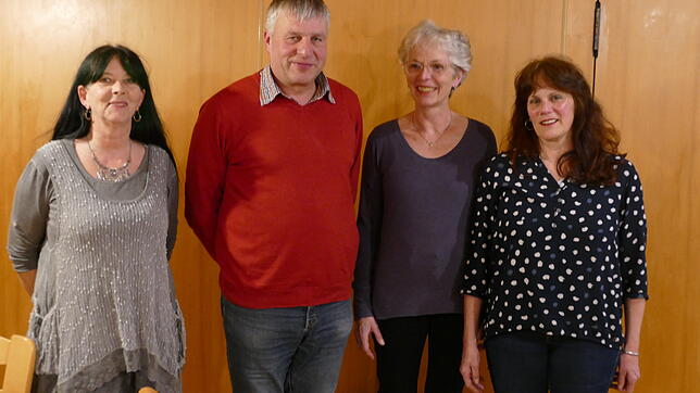 Sie treten auf der Liste der Grünen zur Gemeinderatswahl in Bonndorf an (von links): Daniela Botos, Werner Intlekofer, Monika ...