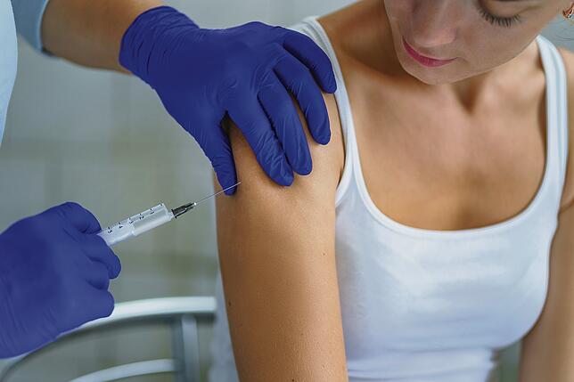 Eine Impfung verringert das Risiko einer Influenza-Erkrankung
