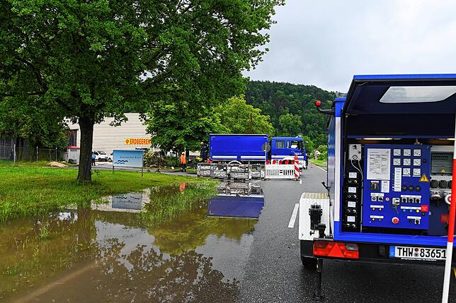 Bild 11: Bilder: Hochwasser-Großeinsatz Kläranlage Stockacher Aach