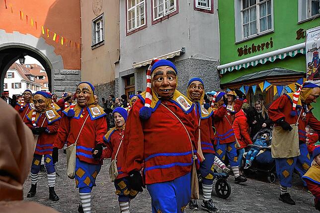 Bild 17: Bilder vom Narrenbaumstellen in Meersburg