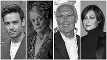 Liam Payne, Maggie Smith, Franz Beckenbauer und Shannen Doherty (v.l.) gehören zu den berühmten Persönlichkeiten, von denen wir 2024 ...