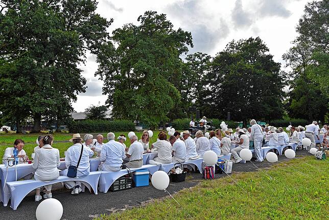 Bild 7: Französisches Picknick ganz in Weiß im Donaueschinger Schlosspark