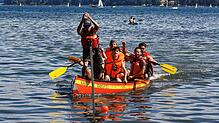 In diesem Jahr fand das Großkanadierrennen wieder ganz klassisch im Wasser statt.