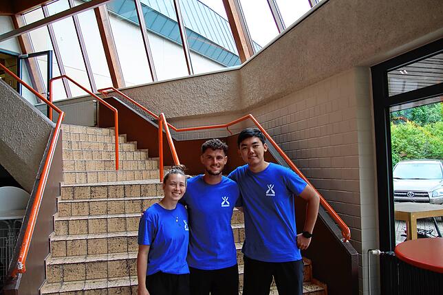 Die Trainer von „Xund ins Leben“ von links: Nathalie Kistner, Yannick Duda und Chengan Zhang.