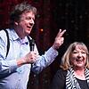 Der Wetter-Unternehmer Jörg Kachelmann und die Sängerin Angelika Mann stehen am 14.05.2017 zur Premiere der Talkshow "Kachel & Mann" im ...