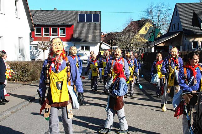Die Glaserzunft beim Umzug durch Pfaffenweiler.