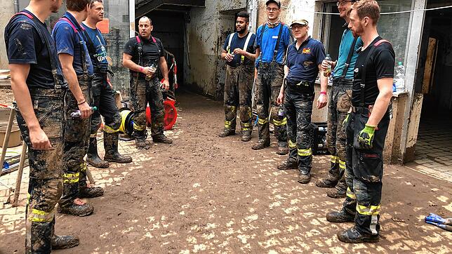 Die Feuerwehren des Landkreises Waldshut im Hochwasser-Einsatz in Ahrweiler.