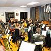 Das Bezirksmusikfest im Rahmen des Frühlingsfestes im Juni wird eine große Herausforderung. Hier die Musikkapelle Rast bei einer Probe ...