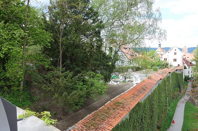Der Blick auf die Stadt von oben.
