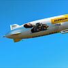 Der Zeppelin NT fliegt mit einem Gewicht von etwa 300 Kilogramm.