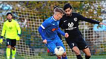 Sven Beha (auf dem Archivbild aus dem Rückspiel, links) gelang das einzige Tor beim 1:0-Erfolg des SV Volkertshausen über Gastgeber BC ...