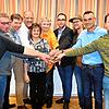 Die Kandidaten beider Listen halten zusammen (von links): Alexander Haak (BLH), Matthias Hegge (BLH), Ralf Michalski (FUW), Karlheinz ...