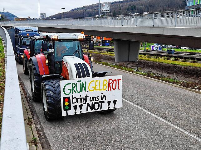 Bild 21: Protest der Landwirte &ndash; Bilder der Sternfahrt nach Horheim am Montag