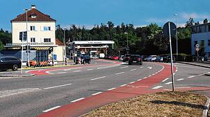 Das Radwegenetz im Landkreis, hier der Radweg beim Zoll in Waldshut, soll weiterwachsen.