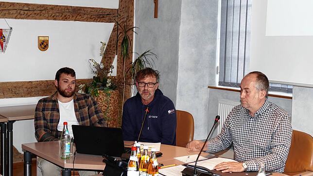 Leonhard Löffler und Tobias Buck (von links) stellten das Projekt &bdquo;International Youth Club&ldquo; Stetten a.k.M. im Gemeinderat ...