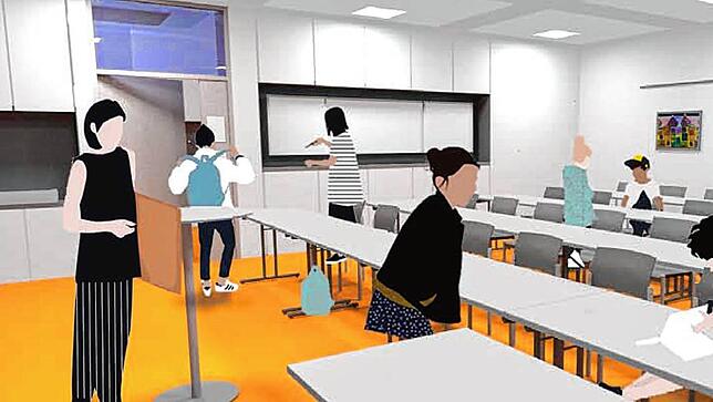 So sollen künftig die Klassenzimmer aussehen. Material und Farbe des Bodenbelags stehen noch nicht fest.