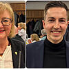 Die amtierende CDU-Landtagsabgeordnete Sabine Hartmann-Müller und ihr parteiinterner Konkurrent Simon Herzog bei der ...