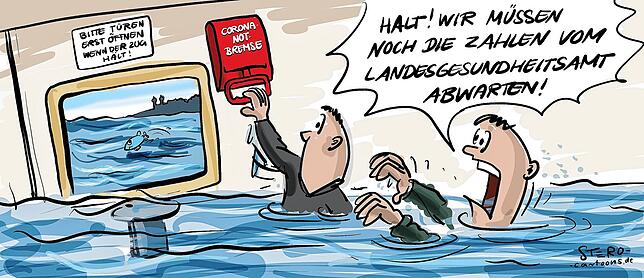 Bild 33: Die Karikatur der Woche: Wie weit weg ist noch zu nah dran?
