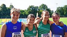 Valentin Lang, Lilly Estor, Lotte Nagel und Arianna Klingel (von links) waren in Lörrach erfolgreich.