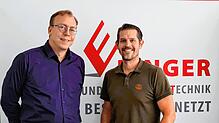 Christoph Grüttner (links), Primion, und Roland Alterdinger, NST Ebinger, freuen sich auf die Zusammenarbeit. Bild: Primion
