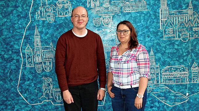 Schulleiter Sven Schuh und Konrektorin Laila Siebel leiten in Blumberg die Grund- und Werkrealschule Eichberg. Bild: Bernhard Lutz