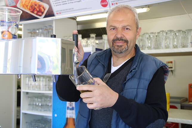 Güney Birdüzer, bekannt als „Chicco“, ist der Wirt des Parkrestaurants in Donaueschingen.