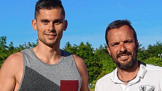 Vertretung: Co-Trainer Yannick Matthes (links) vom SV 08 Laufenburg vertritt Trainer Michael Wasmer, der sich in den Urlaub ...