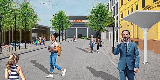 (Archivbild) So soll der Bahnhofvorplatz nach dem Umbau – die Fertigstellung ist für Herbst 2025 avisiert – aussehen. Diese ...