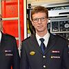 Für die nächsten fünf Jahre wurden der Kommandant der Freiwilligen Feuerwehr Stetten, Dagobert Heß (links), und sein Stellvertreter Till ...
